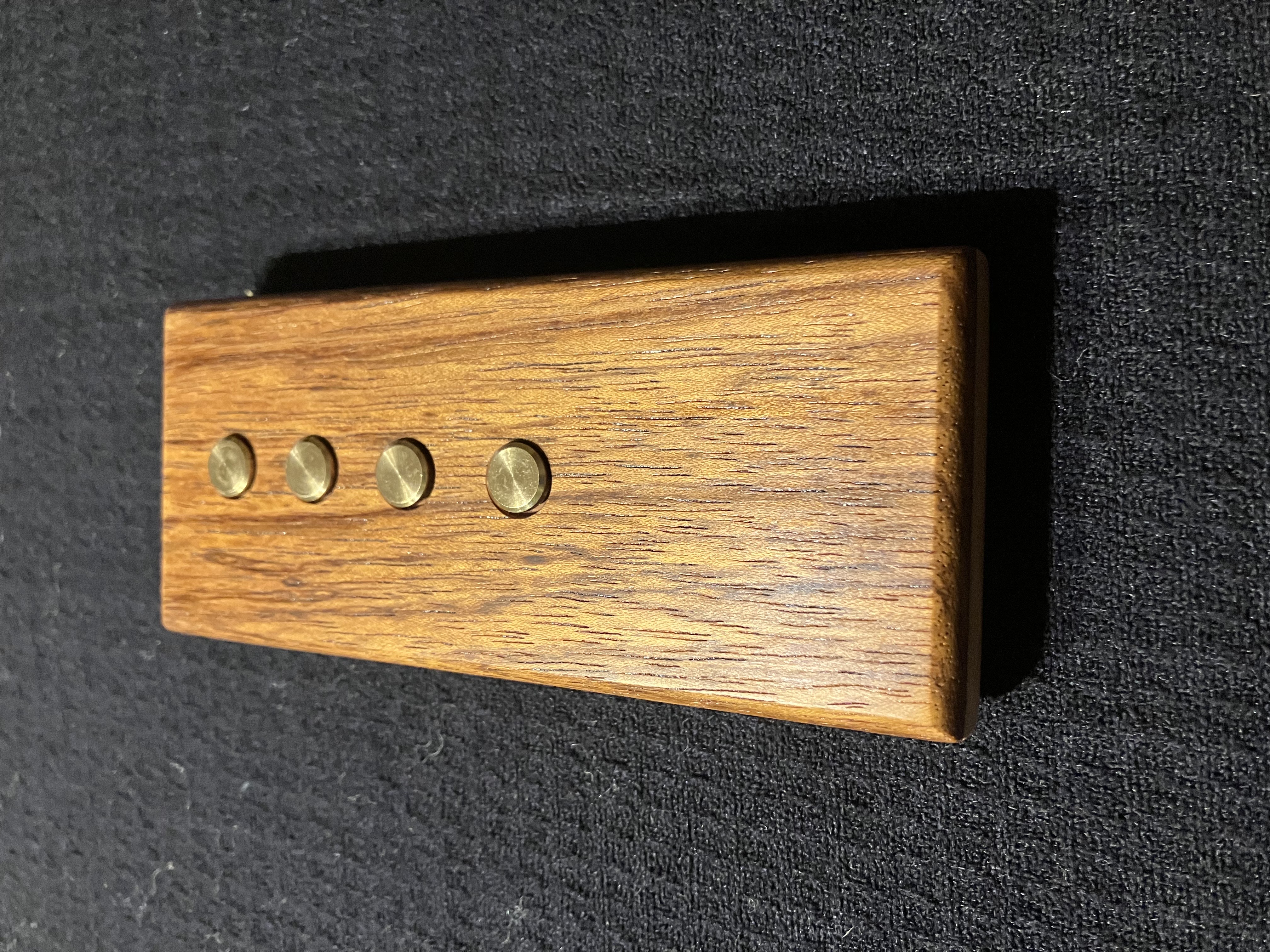 Brazilian cherry/maple w/brass buttons
